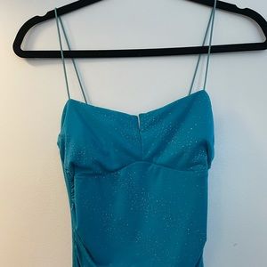 Blue gown dress